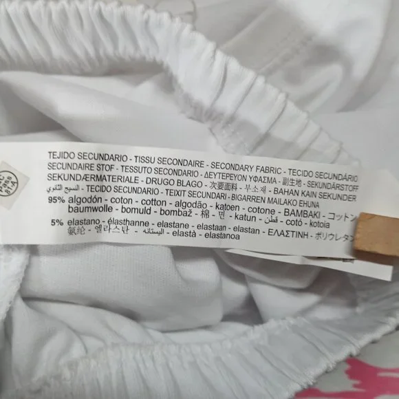 *SOLD* Zara Womens T Shirt Size M White Cropped Short Sleeve Open Back Top - Picture 4 of 6